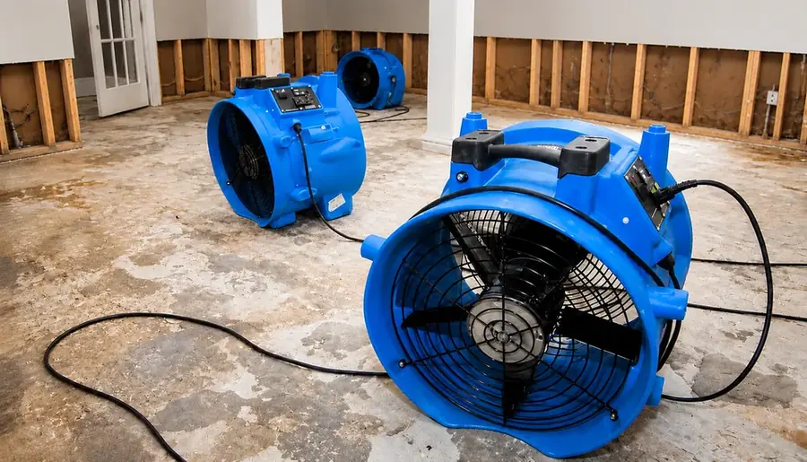A failed water heater flooding a Tustin, CA garage