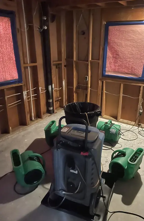 Burst pipe flooding a Tustin, CA home