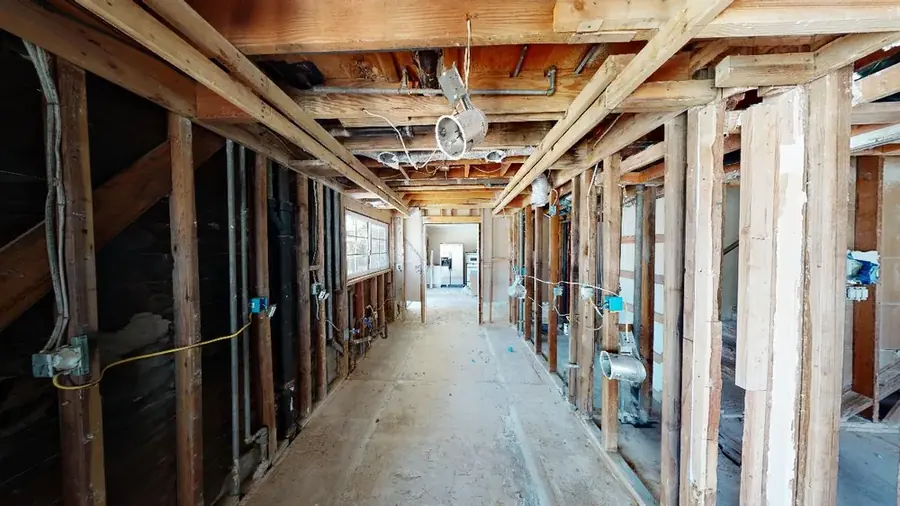 Roof leak water damage on a Tustin, CA ceiling
